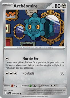 Carte Pokémon Archéomire 071/094 - Méga-Évolution Flammes Fantasmagoriques - Commune