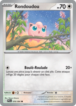 Carte Pokémon Rondoudou 076/094 - Méga-Évolution Flammes Fantasmagoriques - Commune