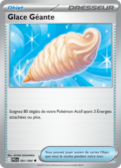 Carte Pokémon Glace Géante 091/094 - Méga-Évolution Flammes Fantasmagoriques - Peu commune