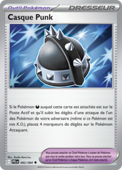 Carte Pokémon Casque Punk 092/094 - Méga-Évolution Flammes Fantasmagoriques - Peu commune