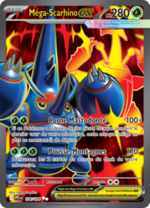 Carte Pokémon Méga-Scarhino ex 108/094 - Méga-Évolution Flammes Fantasmagoriques - Ultra Rare