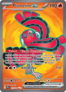 Carte Pokémon Plumeline ex 110/094 - Méga-Évolution Flammes Fantasmagoriques - Ultra Rare