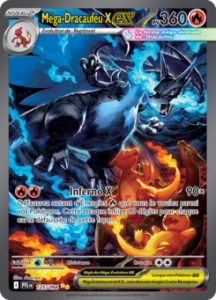 Carte Pokémon Méga-Dracaufeu X ex 125/094 - Méga-Évolution Flammes Fantasmagoriques - Ultra Rare