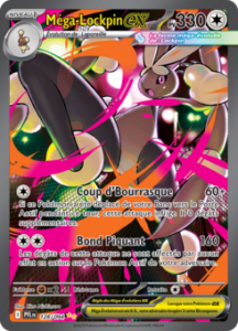 Carte Pokémon Méga-Lockpin ex 128/094 - Méga-Évolution Flammes Fantasmagoriques - Ultra Rare