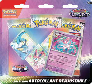 Tripack Évolutions Prismatiques EV 8.5 - collection autocollant réajustable (Modèle Aléatoire)