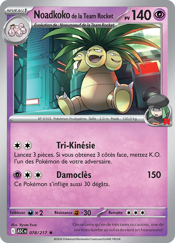 Noadkoko de la Team Rocket -  -  - Rare
