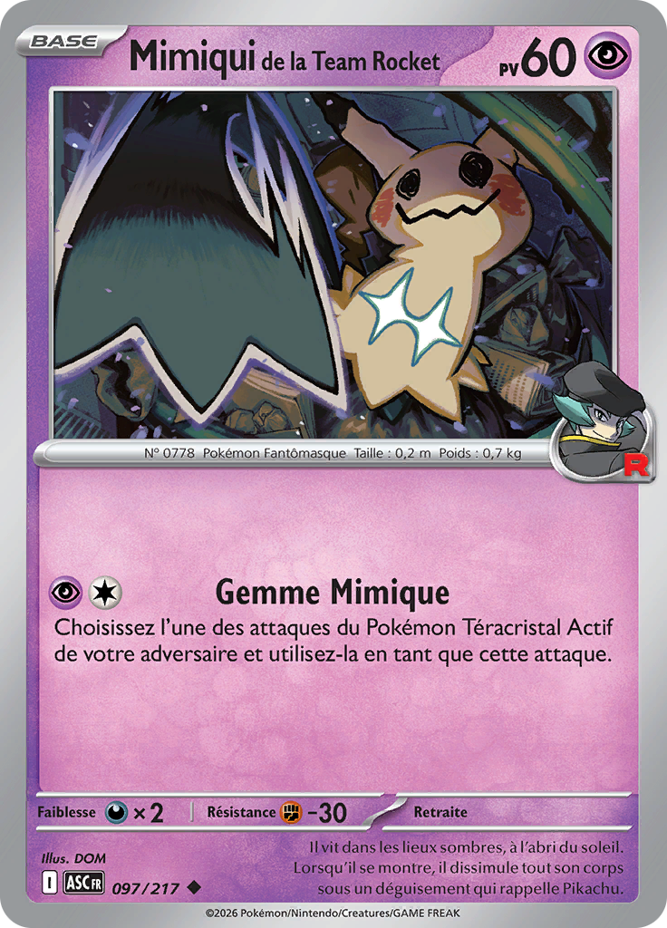 Mimiqui de la Team Rocket -  -  - Peu commune