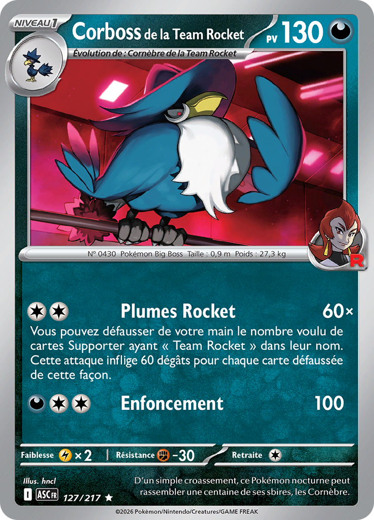 Corboss de la Team Rocket -  -  - Rare