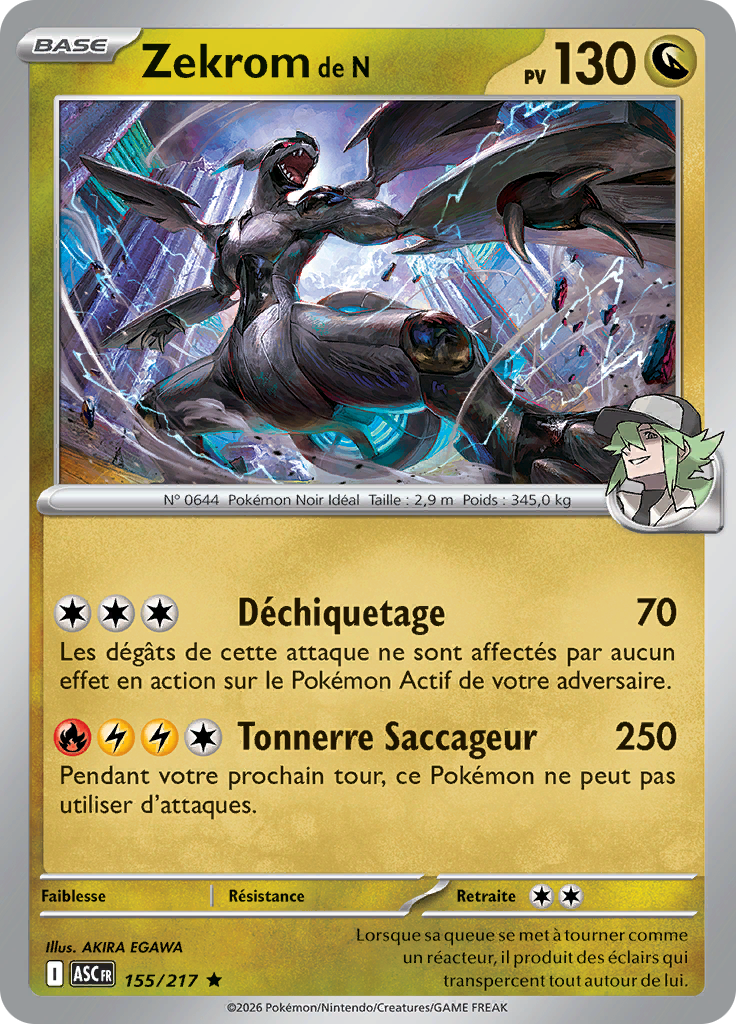 Zekrom de N -  -  - Rare