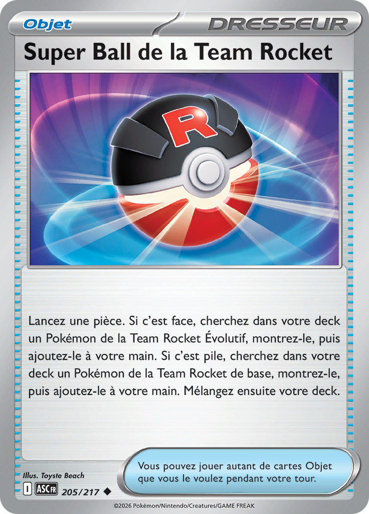 Super Ball de la Team Rocket -  -  - Peu commune