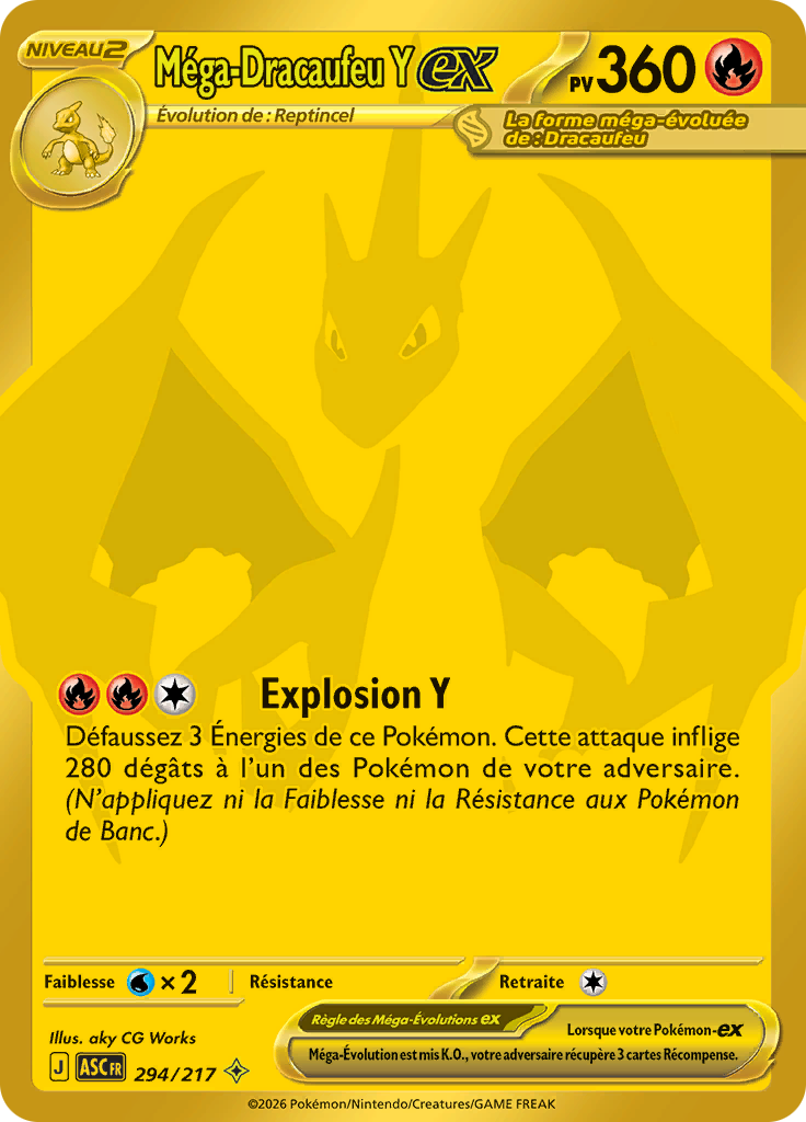 Méga-Dracaufeu Y ex -  -  - Ultra Rare
