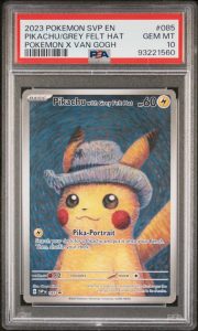 Pikachu with Grey Felt Hat Van Gogh Promo SVP 085 - PSA 10