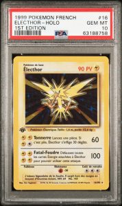 Electhor Holo Set de Base Edition 1 16/102 – PSA 10