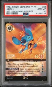 Stitch Rock Star Set Championship Prize Lorcana 30/P1 Promo Année 1 - PSA 10