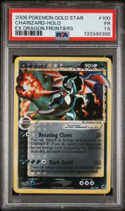 Dracaufeu Gold Star 100/101 EX Dragon Frontiers US – PSA 1.5
