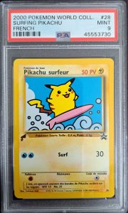 Pikachu surfeur – World Collection – 028 – PSA 9