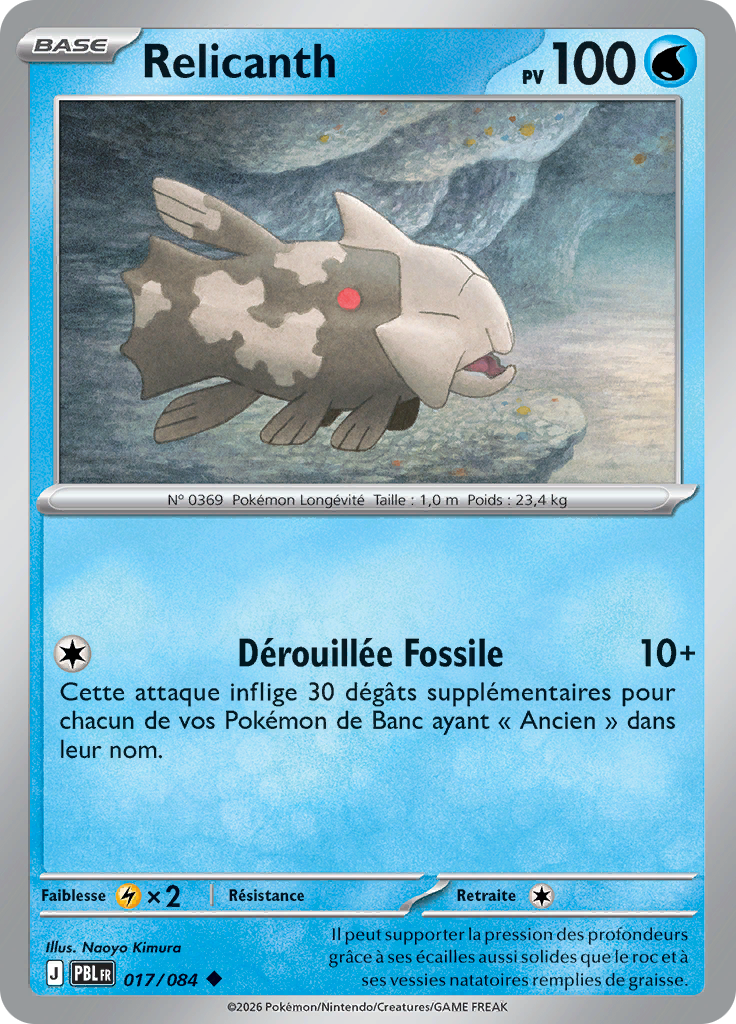 Relicanth -  -  - Peu commune