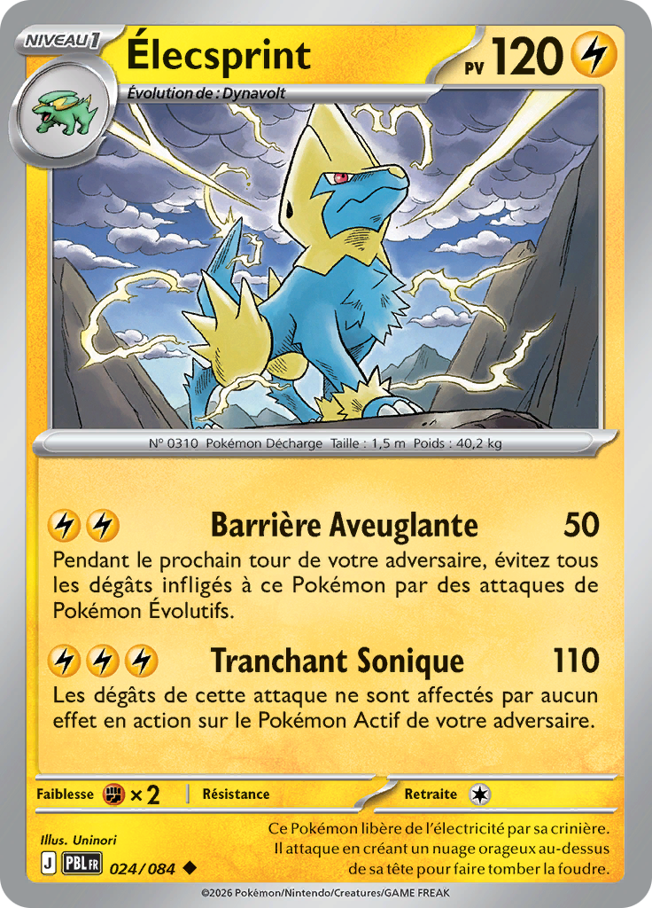 Élecsprint -  -  - Peu commune