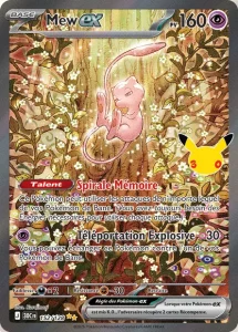 Carte Pokémon Mew ex 152/128 – Méga-Évolution 30e Anniversaire