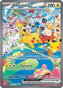 Carte Pokémon Pikachu ex 149/128 – Méga-Évolution 30e Anniversaire